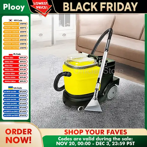 1500W 다기능 카펫 소파 청소기 자동 카펫 매트리스 스팀 청소기 14L 습식 및 건식 사용 가정용 상업용 딥 클리닝