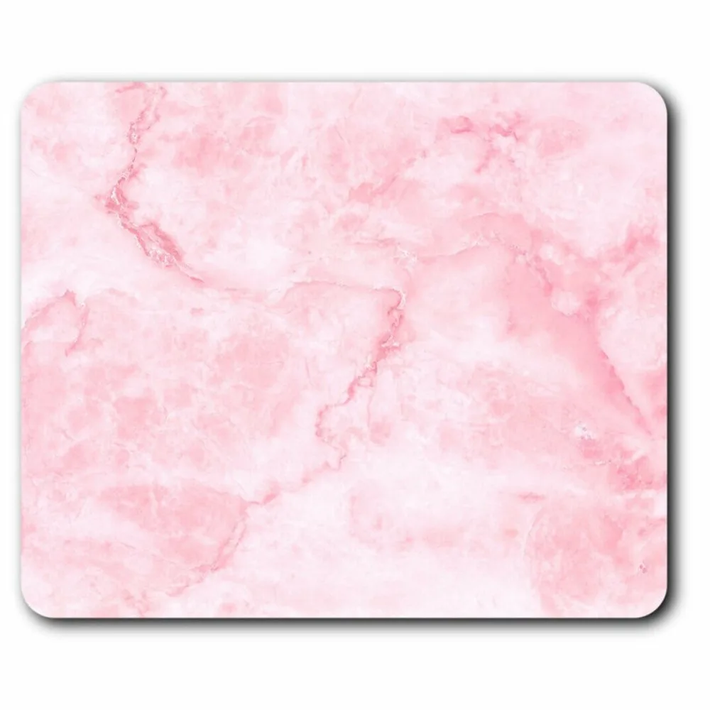 

Pink marble effect pattern mouse pad, HD printing, computer game accessory, rubber anti-slip, washable, high-quality table mat