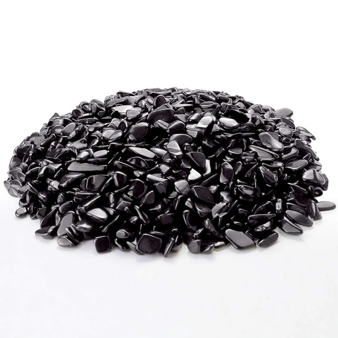 3-12mm Natürliche Schwarze Obsidian-Halbpolierte Edelsteinsplitter, Zerkleinerte Minikristalle, Ungebohrte Kristallsplitter, Schwarze Obsidian-Splitter – Detail 4