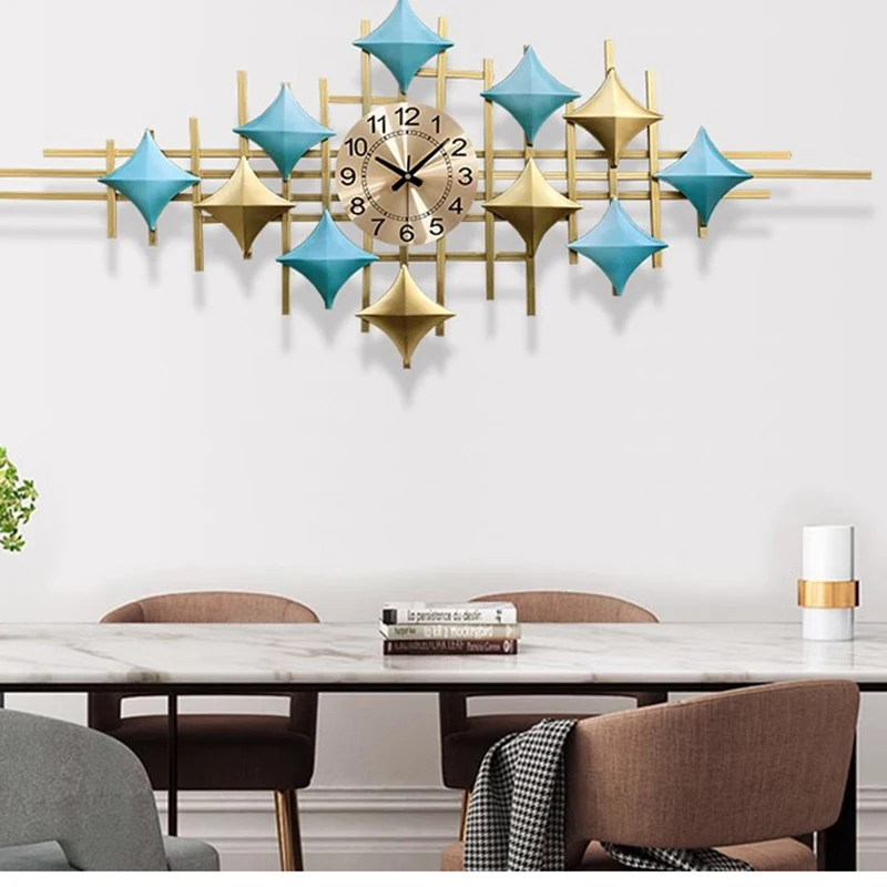 Modern Large Wall Clocks Luxury Living Room Restaurant Nordic Wall Watch Silent Minimalist Horloge Murale Home Decoration