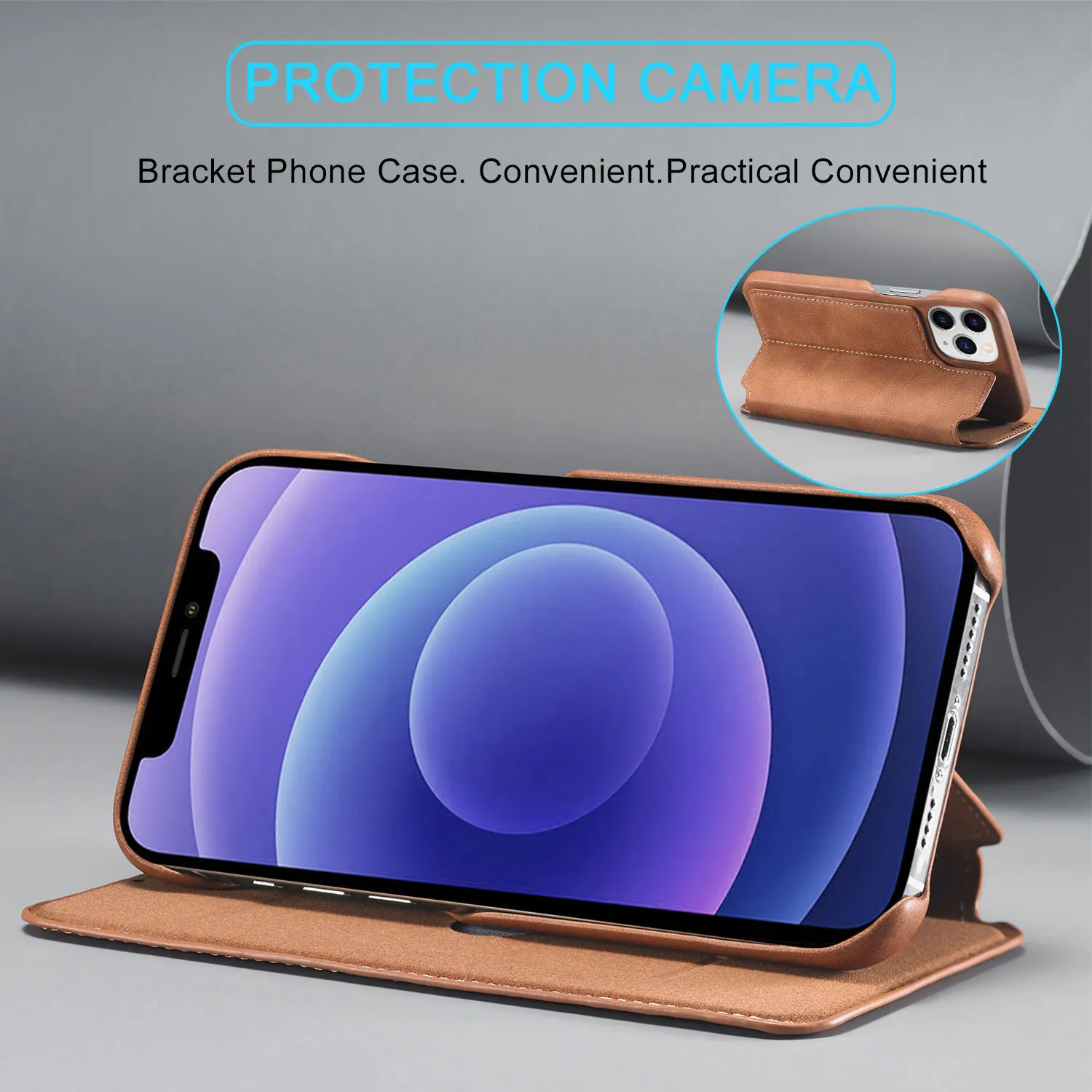 5 kolorów dla Apple iPhone 11 12 13 14 15 Pro Max Plus Mini skórzany pokrowiec na telefon etui na karty + magnetyczna podpórka z zamknięciem