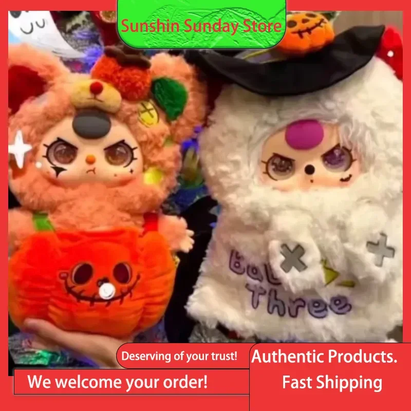 

Genuine Baby Three Halloween Limited Series 400% Large-Scale Plush Toy Trendy Toys Ornaments Birthday Gifts For Girls Glue