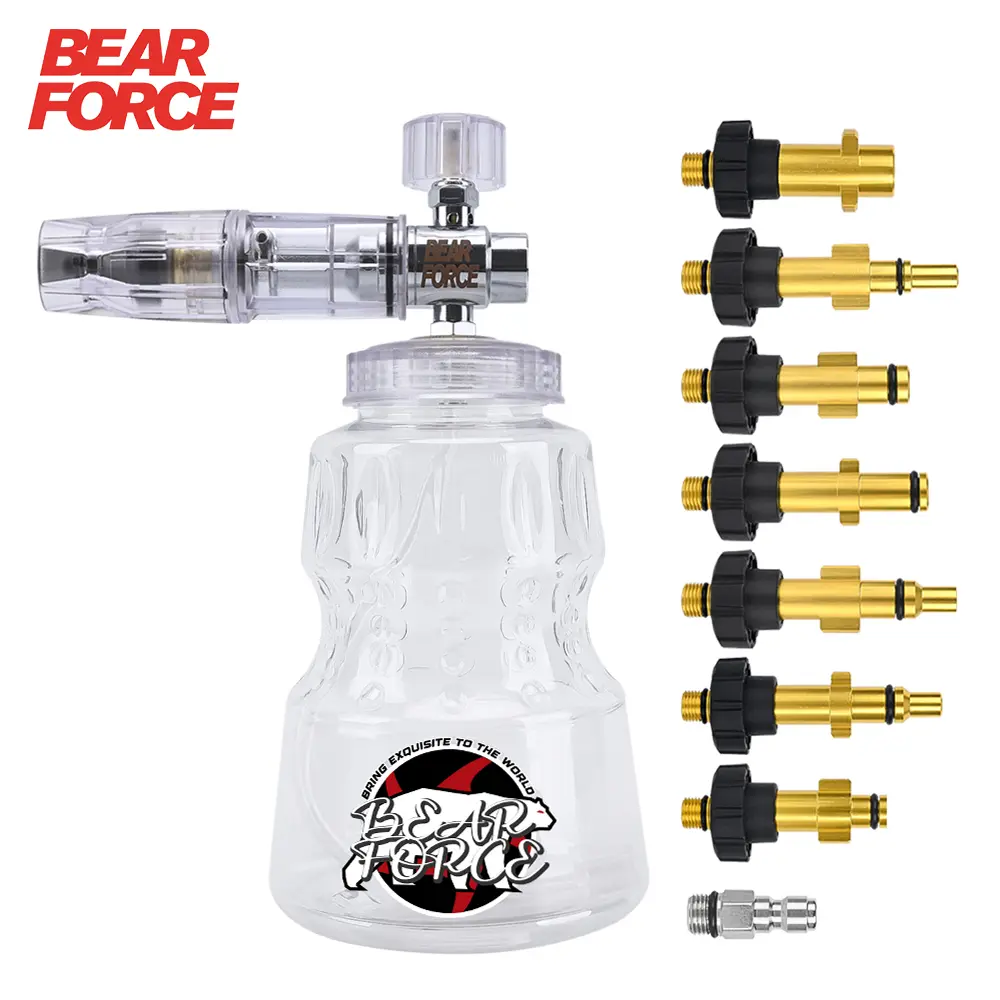 Lança de espuma de alumínio para lavadora de pressão, bico de espuma para lavagem de carro, para karcher elitech bort ar bosch michelin, lavadora de pressão