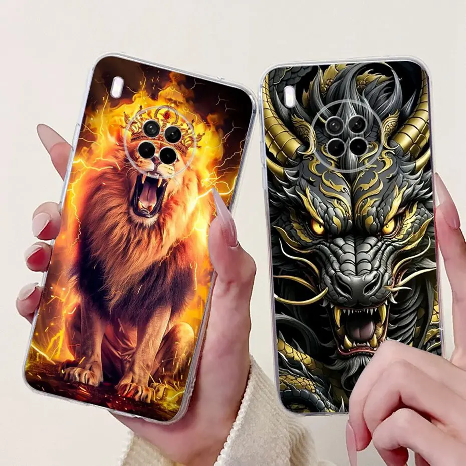 تصميم جديد جراب هاتف لهواوي Y9a شفاف بولي TPU سليم الغطاء الخلفي لهواوي نوفا Y9a FRL-L22 FRL-L23 لينة سيليكون حالات