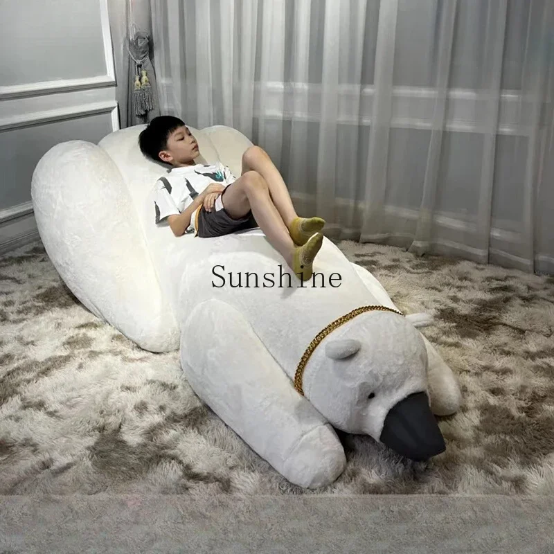 Polar Bear Lazy Bear Living Room Single Leisure Sofa Chair