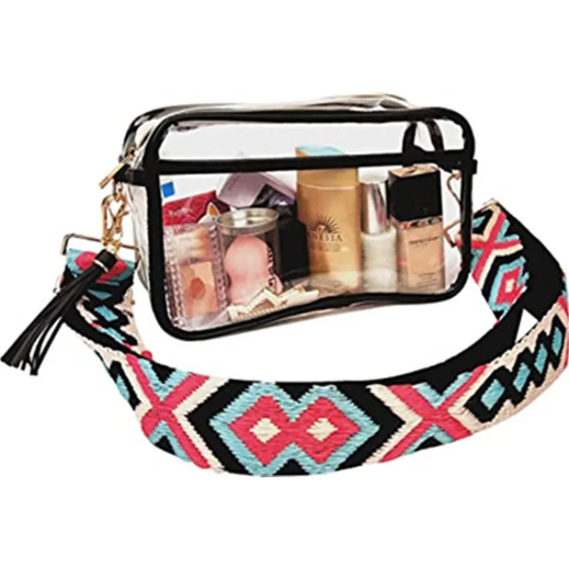 

PVC transparent women's messenger bag outdoor sports travel storage bag visual portable change bag