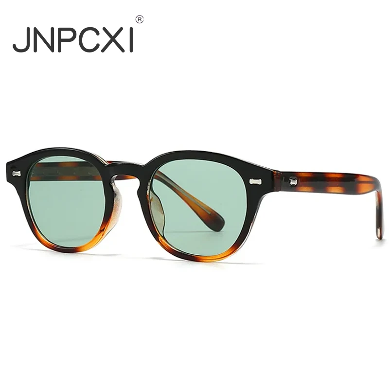 JNPCXI Quality Ins Popular Fashion Women Luxury Sunglasses Round Punk Retro Rivets Shades UV400 Sun Glasses
