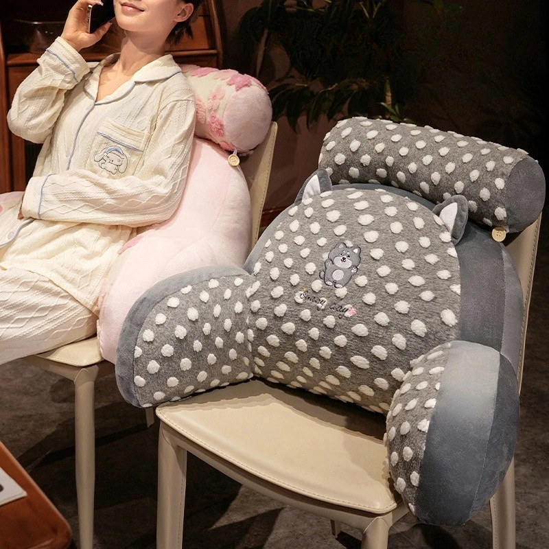 

Casual Polka Dot Soft Waist Pad Large Backrest Is Comfortable Pillow for Reading in The Dormitory Bed and Lumbar Rest