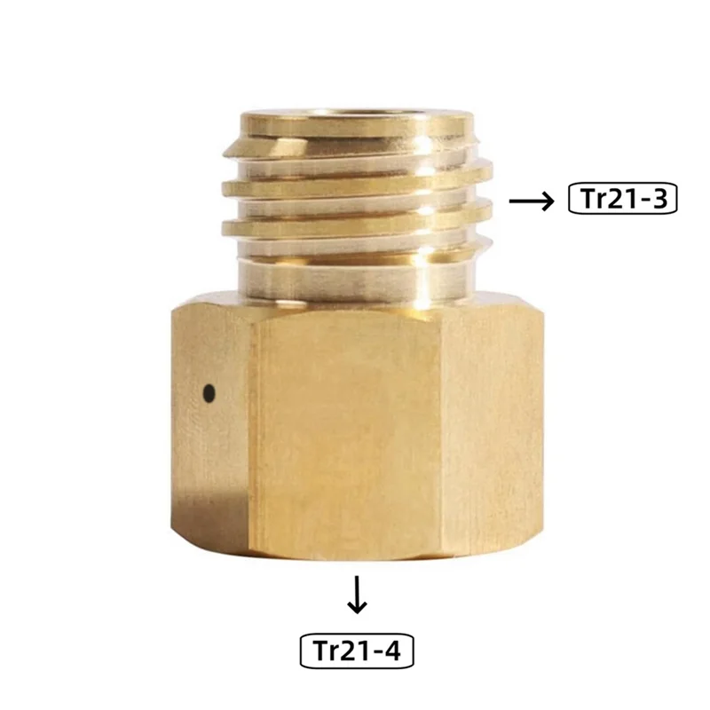SANQ Soda CO2 Gas Converter Adapter For Sodastream Tr21-4 Female To Tr21-3 Male Thread Quooker Cube Tank Output Copper