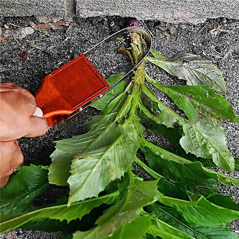 

A04G-4PCS Garden Bandit Hand Loop Weeder Tool For Lawn Attachments Yard Vegetable Garden Portable Cleaning Access
