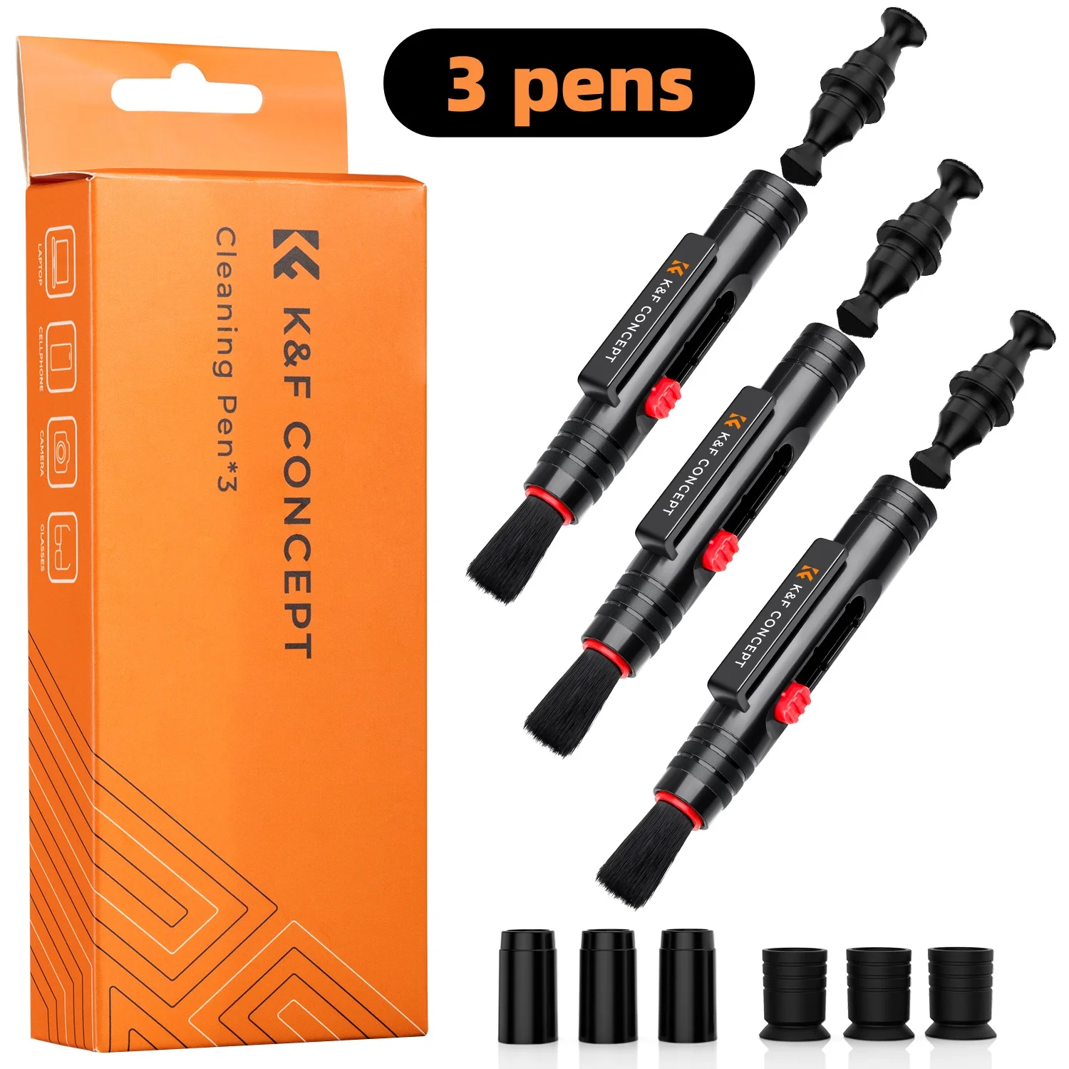 three pens