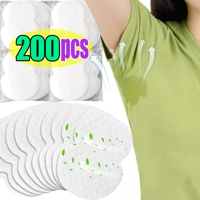 

10/200pcs Unisex Sweat Pads Summer Deodorants Underarm Anti Perspiration Sweat Pads Disposable Armpit Absorb Useful Shield Pads