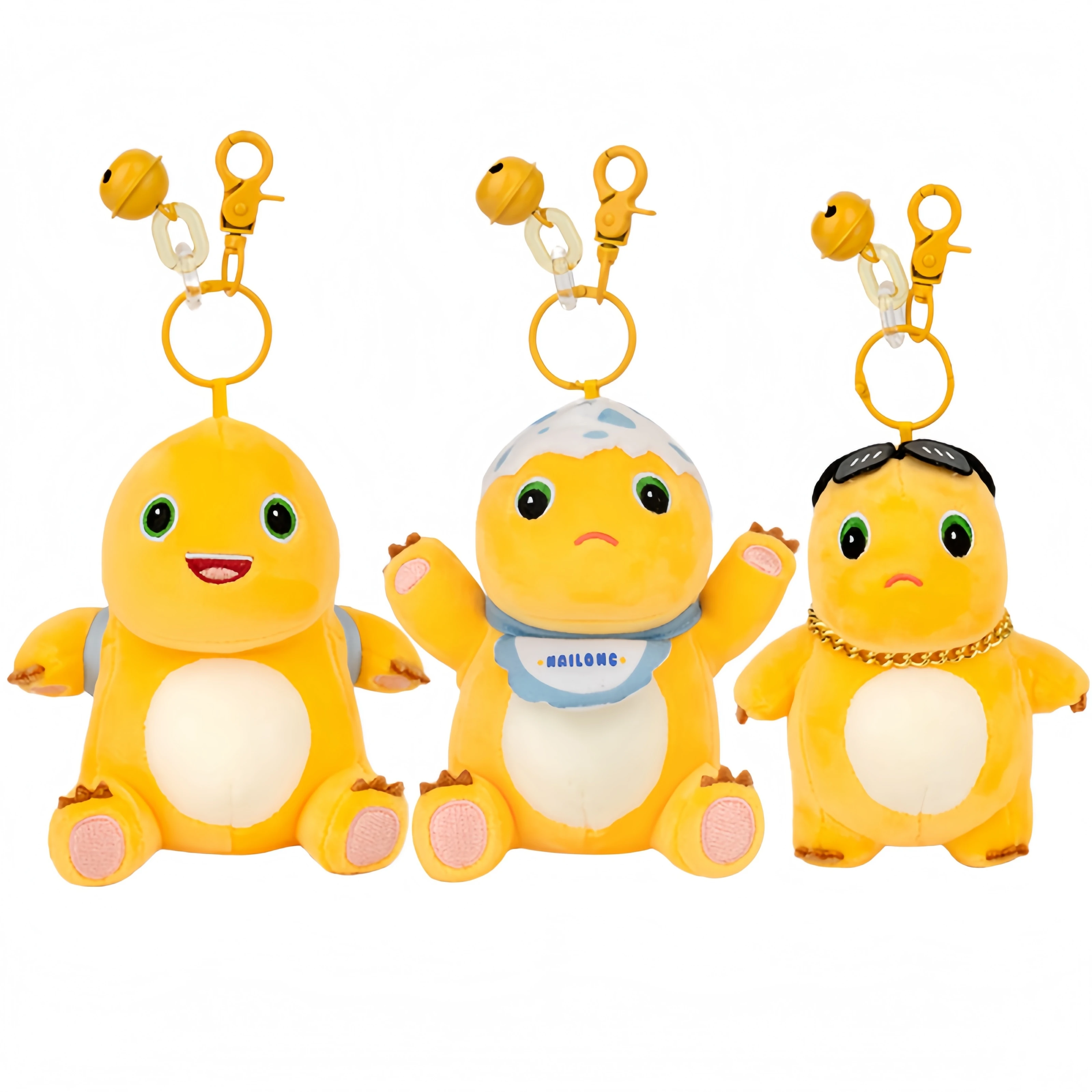 

Kawaii аниме мультфильм маленький молочный дракон кулон милый динозавр мягкие плюшевые игрушки для девочек рождественский брелок подарок