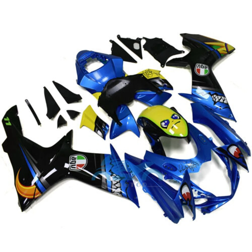 Injection Body For Suzuki GSXR600 750 2011-2019 GSXR 600 GSX-R750 K11 11 12 13 14 15 16 17 18 19 Fairings Set Blue Shark