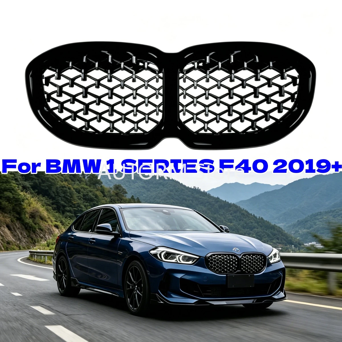 

Решетка радиатора (ноздри) для BMW 1 СЕРИИ F40 2019+ из ABS-пластика, тюнинг-аксессуары