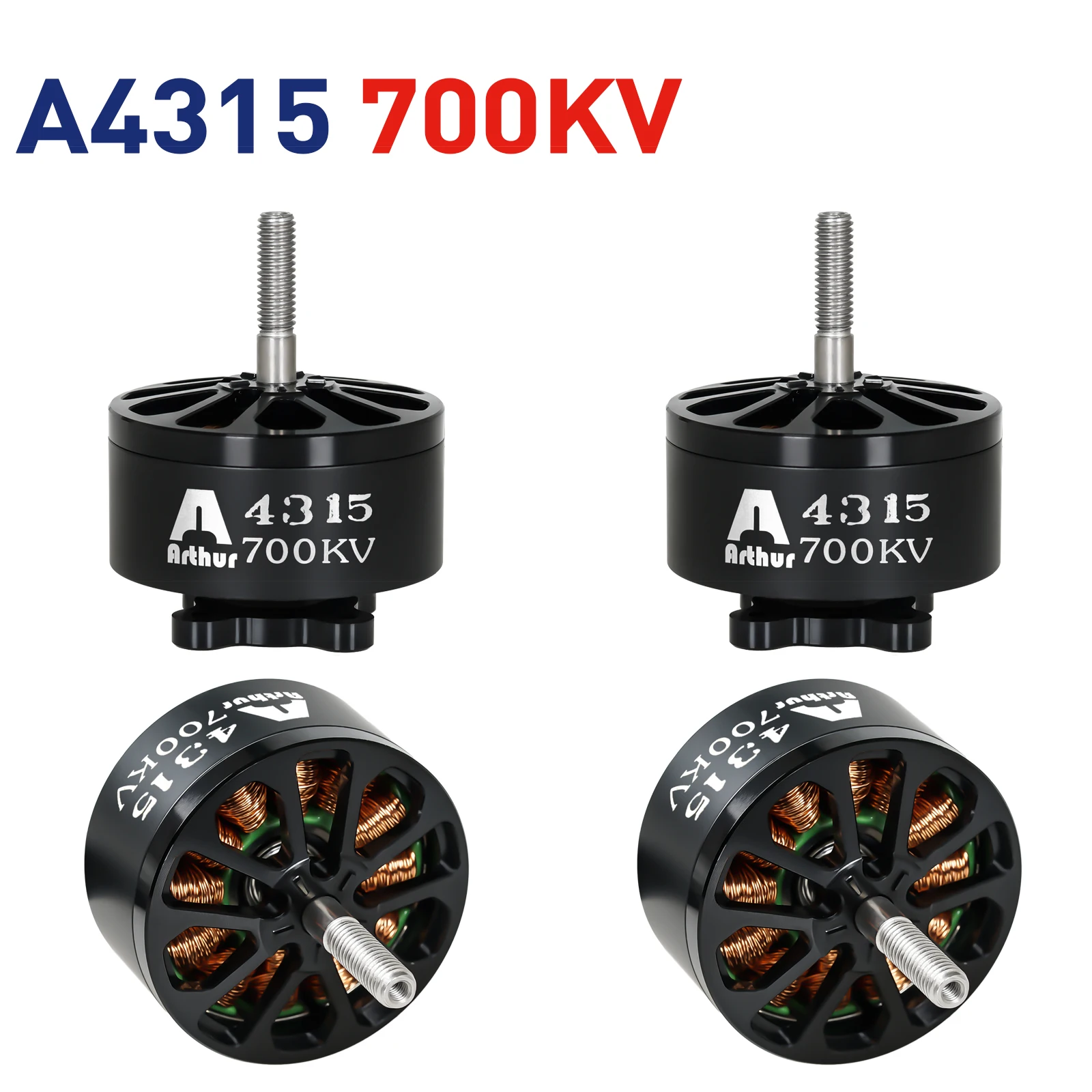 FLASH HOBBY Arthur A4315 700KV  Competition Brushless Motor for FPV Racing Freestyle Long Range