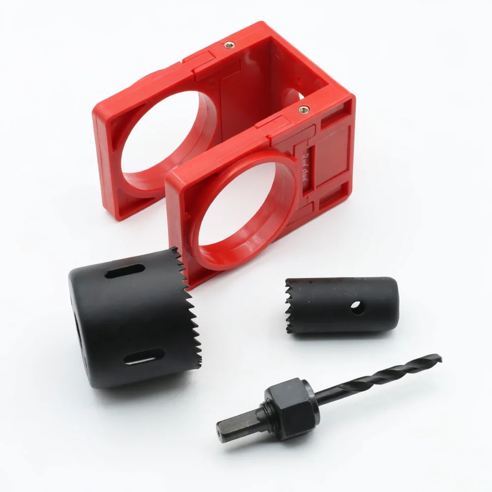 Precision Door Lock Installation Tool Kit For Wood Doors Durable Carpentry Jig Guide Hardware Accessory Set