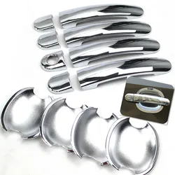 FUNDUOO For Skoda Rapid 2011 2012 2013 2014 2015 2016 High Quality ABS Chrome Door Handle Covers trim Overlays