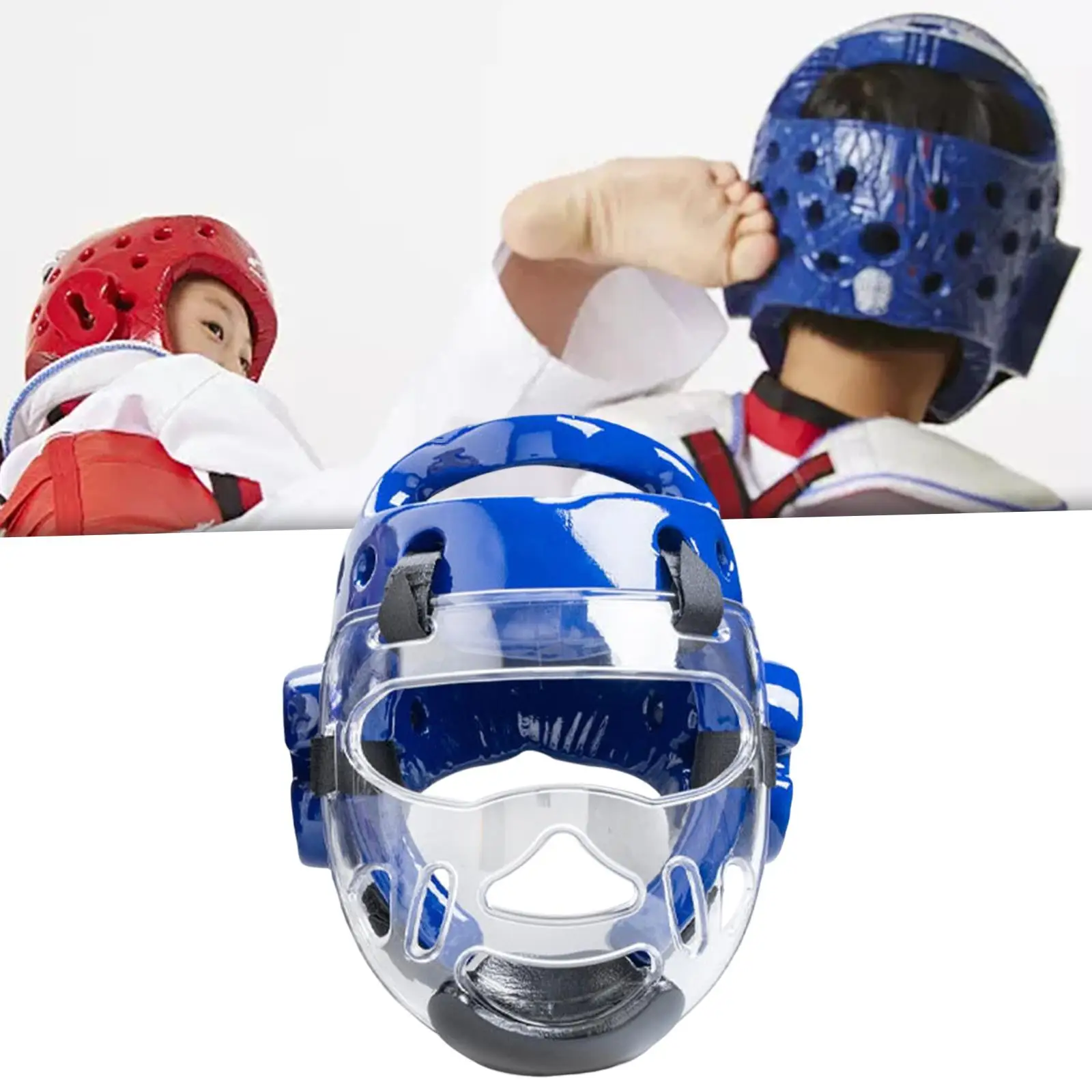 

Professional Kickboxing Headgear Adjustable Boys Girls for Karate Martial Art Boxing Sanda