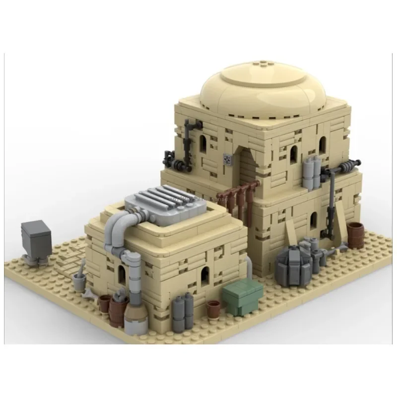 NEW 1144PCS Famous Star Movie Series MOC Tatooine Desert House Models Creative Ideas ChildrenToy Birthday Gifts Building Blocks