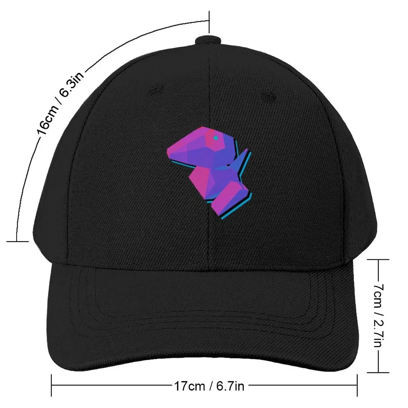 Porygon - Vaporwave - Dark Gray Baseball Cap beach hat Thermal Visor foam party Hat Baseball Men Women's