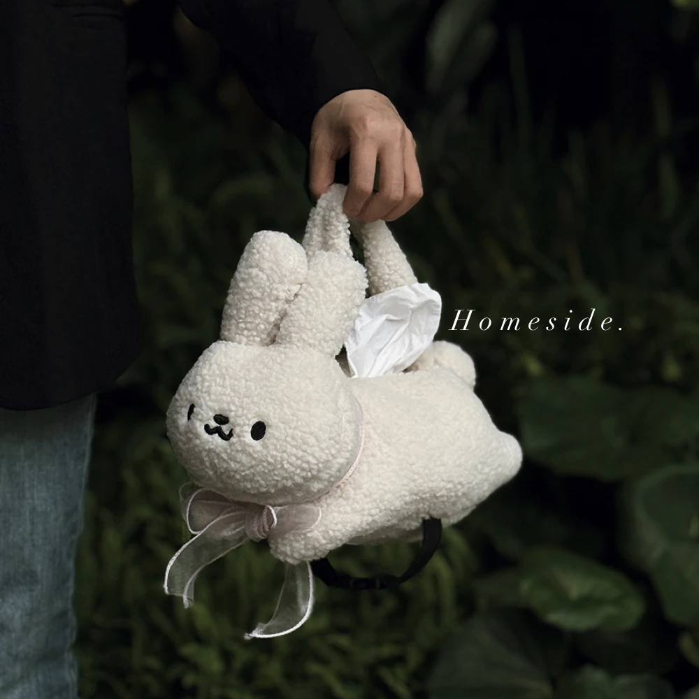

Flying Rabbit tissue bag i ns super cute fun hanging portable multi-purpose car tissue cover