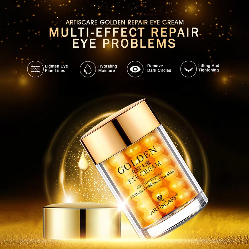 24K Gold Serum for Moisturizing and Hydrating Fade Fine Lines Dark Circles Eye Cream Face Essence Brightening Skin Care