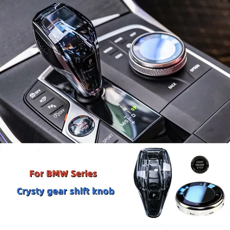 Crystal Gear Shift Knob with Led Light for BMW For BMW F10 F18 F15 F16 F01 F02 F25 F26 F32 F33 G20 G28 G01 G08 G30 G38 G05 G06