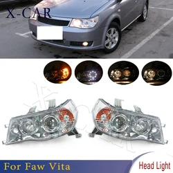 Headlamp Headlight For Faw Vita Car Front Bumper Head Light Lamp With LED/NO LED