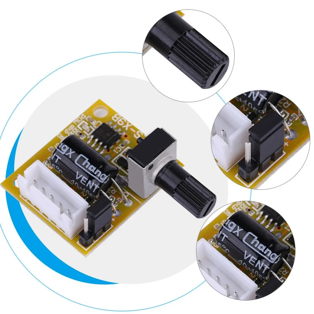 DC 5V-15V Brushless Motor Driver 3-Phase 15W Motor Speed Regulator Reverse Not Burn Sensorless 3-Phase Motor Driver