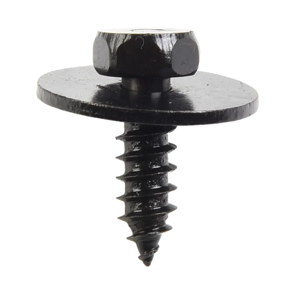 Hex Head Screw 07147129160 10PCS ABS Black Exterior Accessories For BMW E46 E60 E90 Replace Install None Brand New