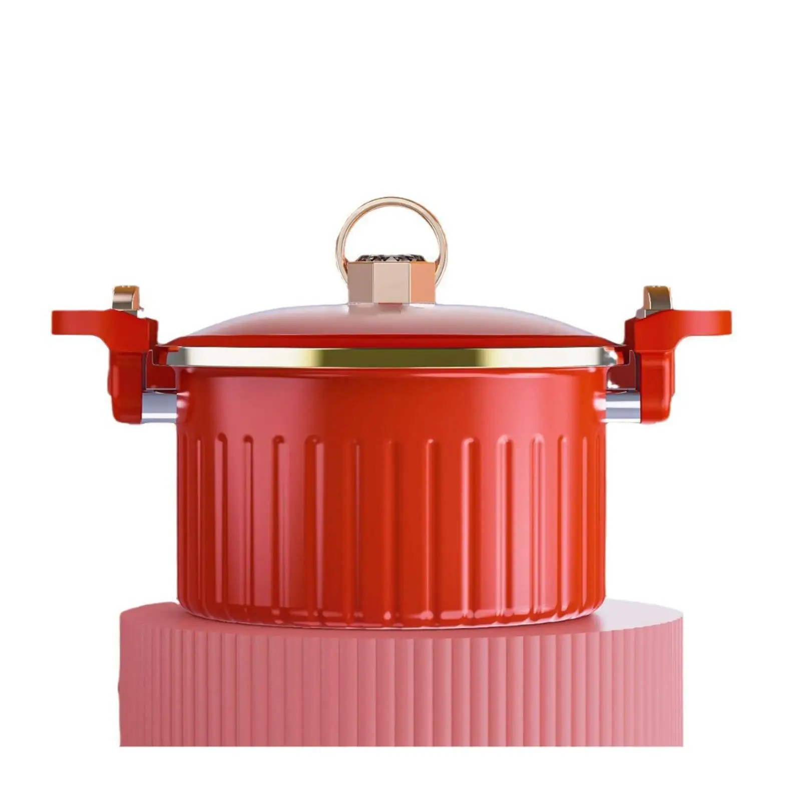 Micro Pressure Pot 8L Cookware with Cover Stockpot for Soup Pasta Noodles