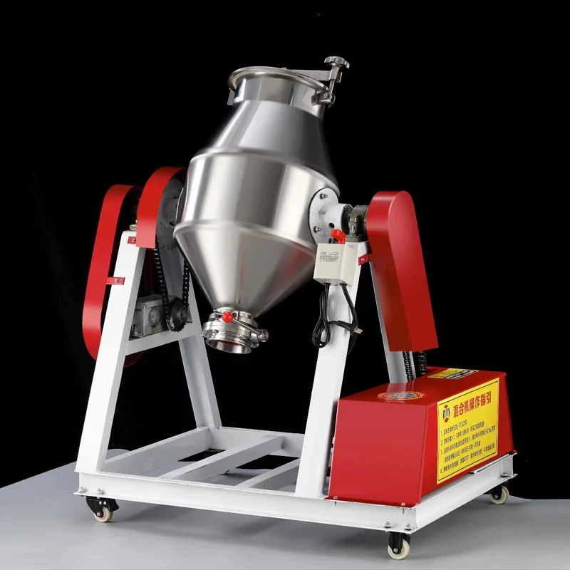 200L Dry Powder Mixer; Stainless Steel Barrel-Type Feed Pellet and Powder Mixer; Blending Machine(Customized)