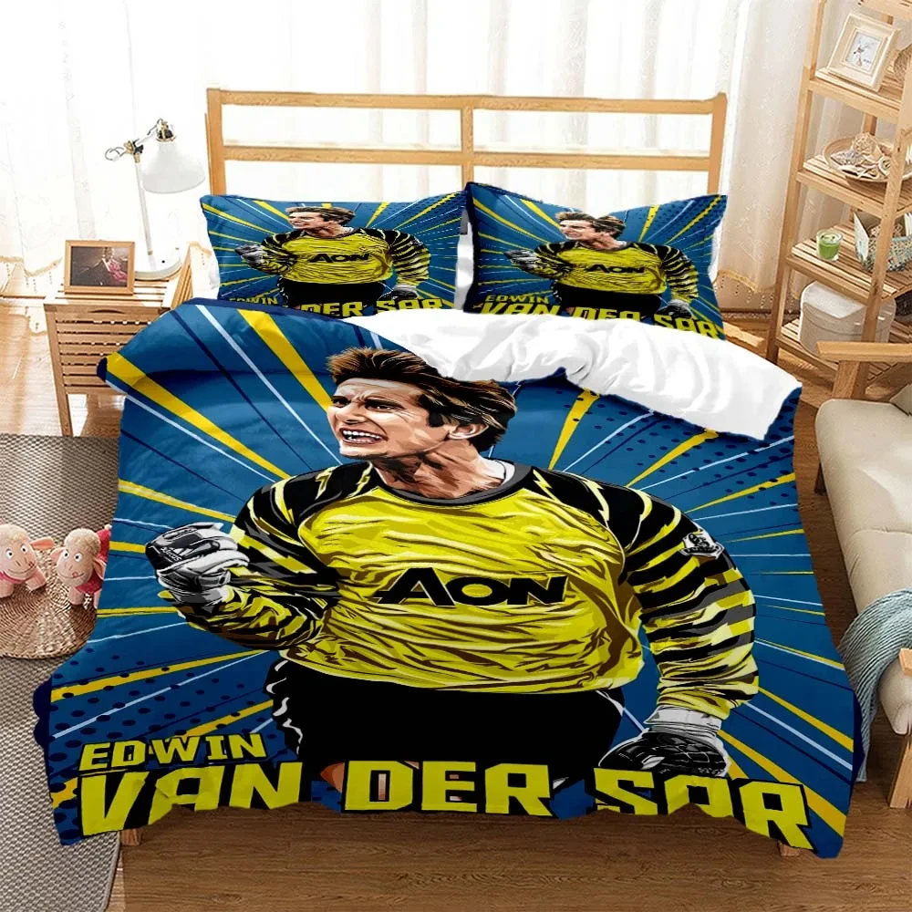 Fashion football star 3D printed bedding for Boys Queen bedding set Soft and comfortable customized King size bedding set