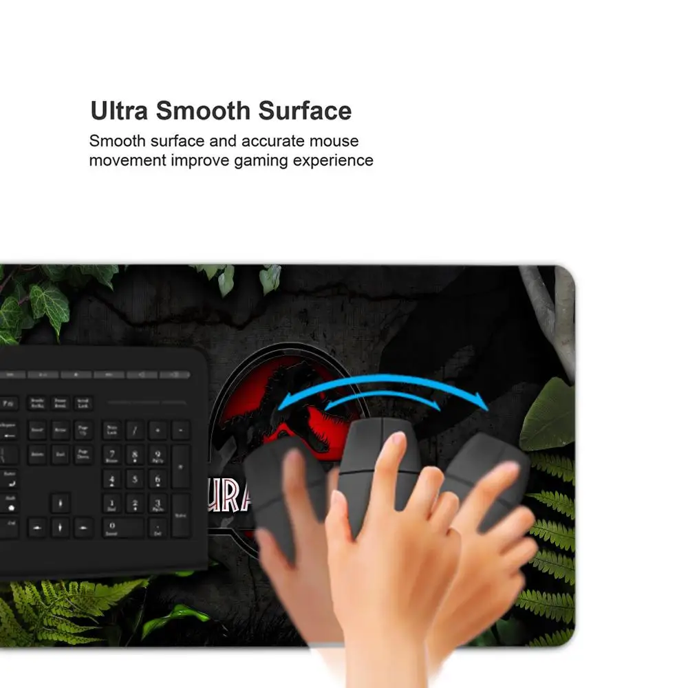 Jurassic Park In Stocked Large Mouse pad PC Computer mat Size for large Edge Locking Game Keyboard Pad