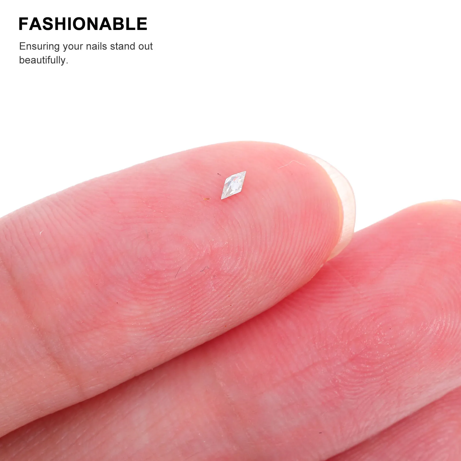 

50Pcs Mini Rhombic Nail Rhinestones Flatback Cubic Zirconia Beads Dazzling Nail Charms DIY Manicure Embellishments
