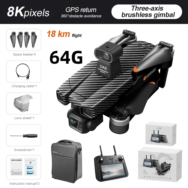 AE86 5G Gps Drone 8… - image