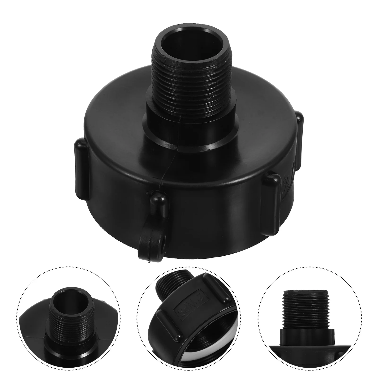 

Ibc Tote Adapter Plastic Drain Fitting For Garden Hose Fine Thread Leakproof Connection Durable Pvc Water Hose Adaptor Garden
