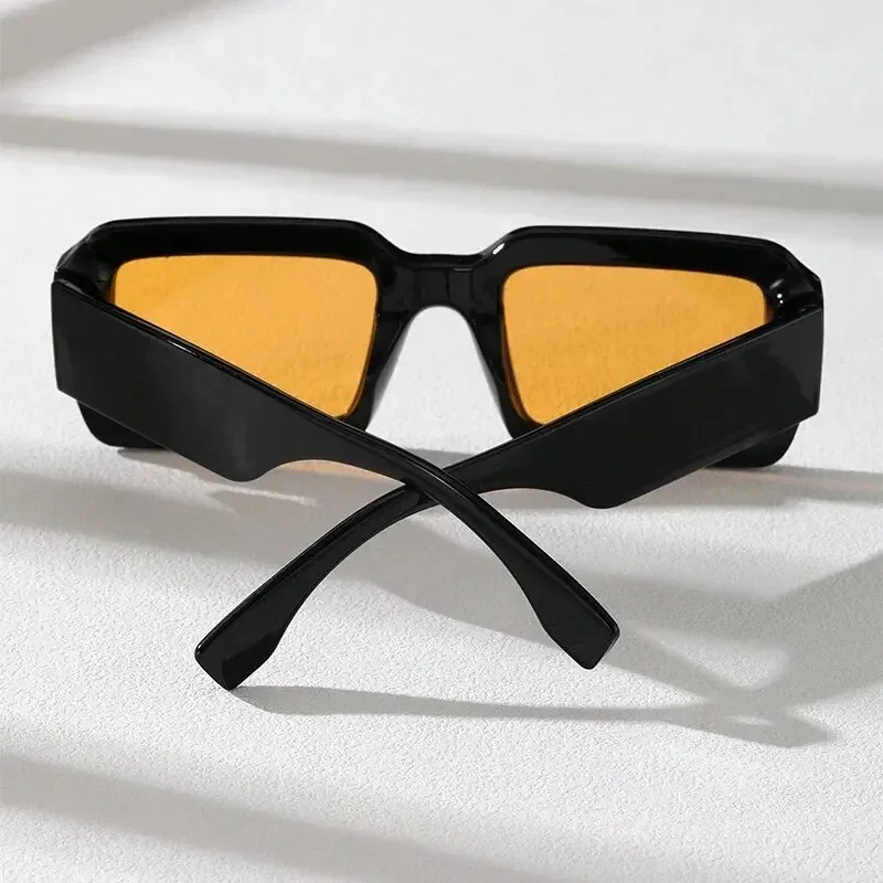1PC Plastic Frame Rectangular Fashion Decorative Glasses Street Photography Daily Travel image 2
