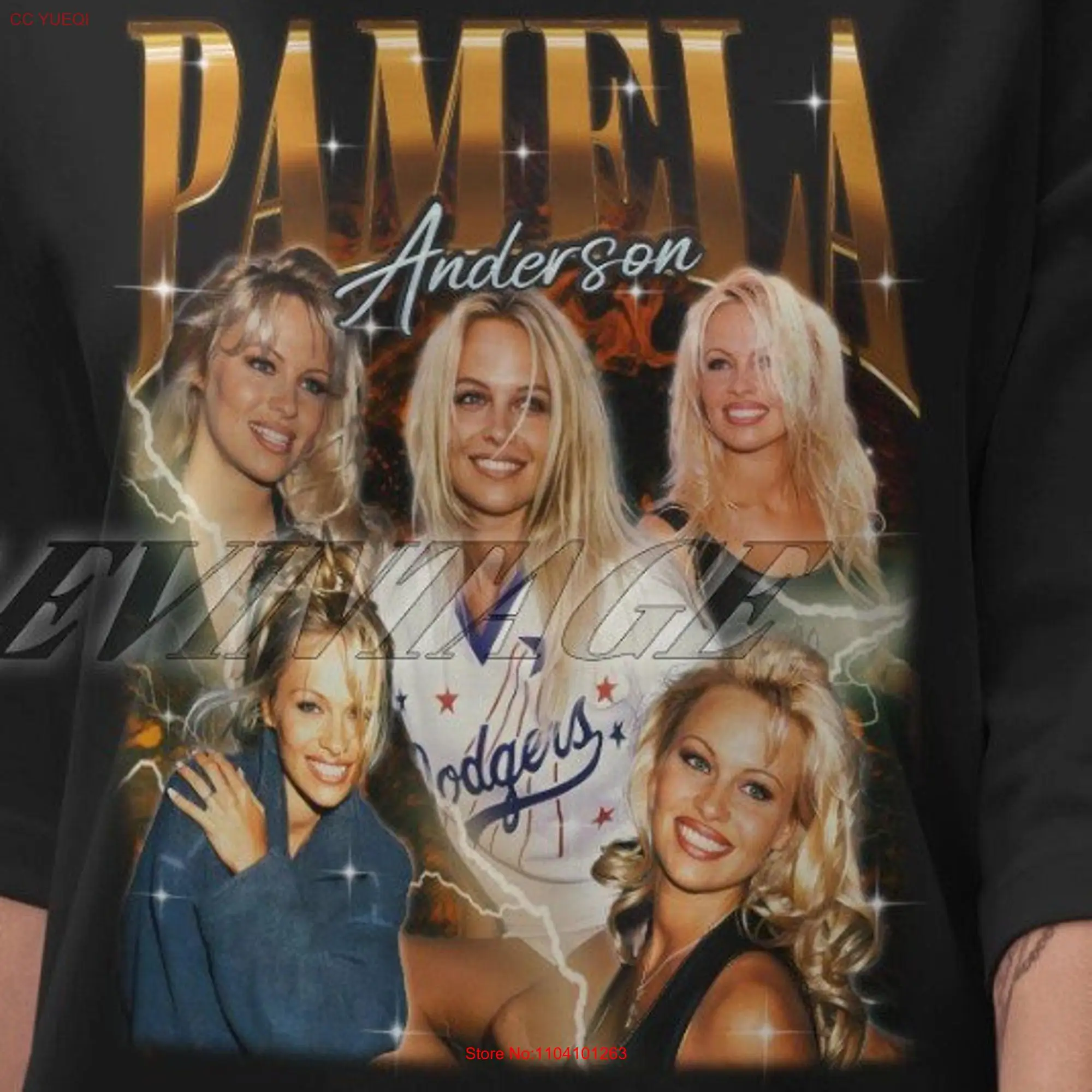 Pamela Anderson 90s Retro Vintage Bootleg Classic T Shirt Limited  long or short sleeves