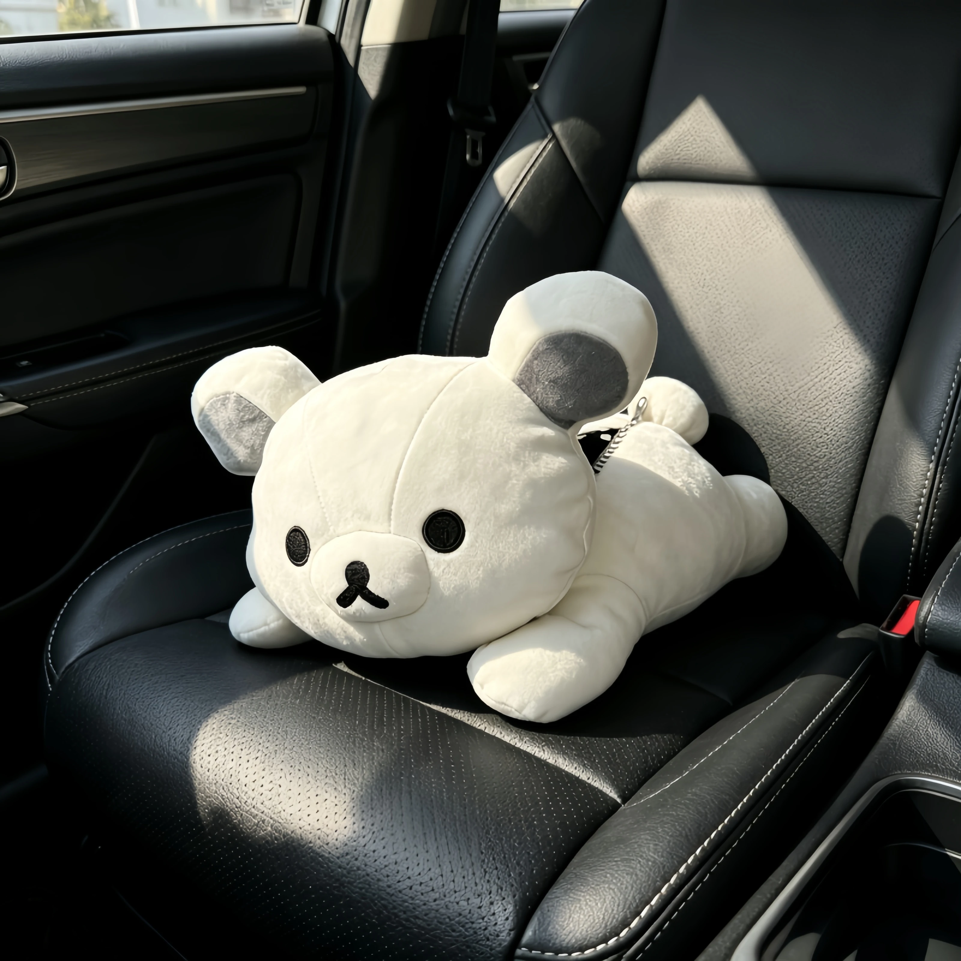 Weißer Rilakkuma Plüsch-Teddybär, Niedliche Tierfigur Kuma, Kawaii Zimmerdekoration, Spielzeug, Hobbyartikel, Festtagsgeschenk für Kinder