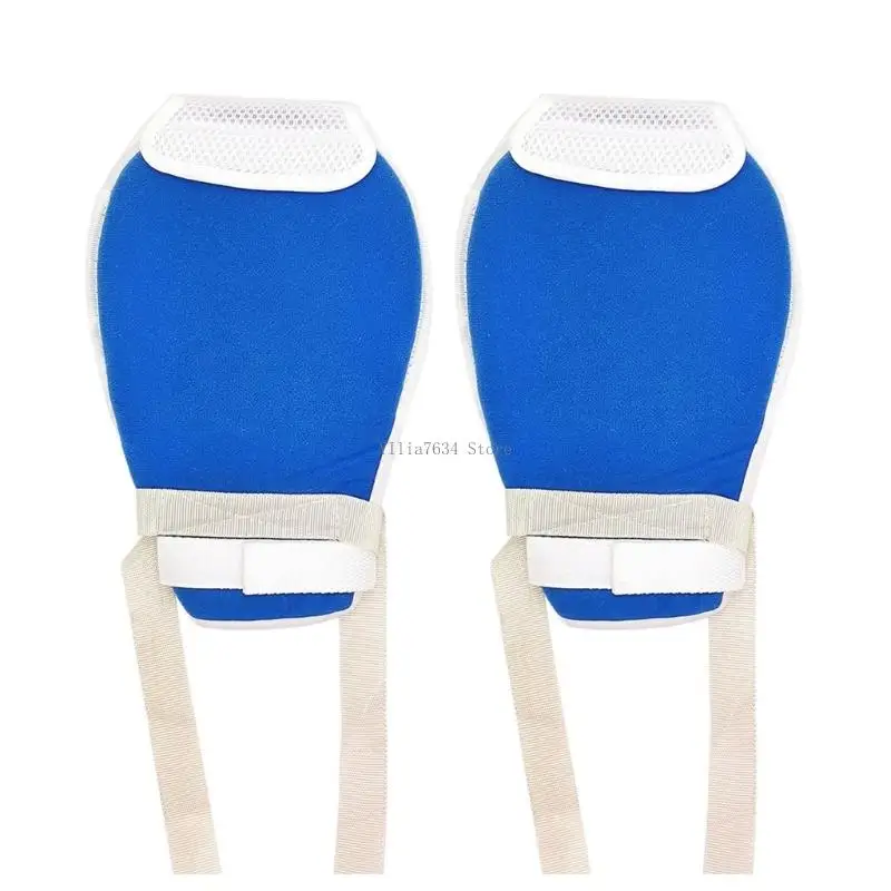1/2pcs Injury Prevention Gloves Adjustable Wrist Restraints Design Comfortable Safety Gear For Caregivers