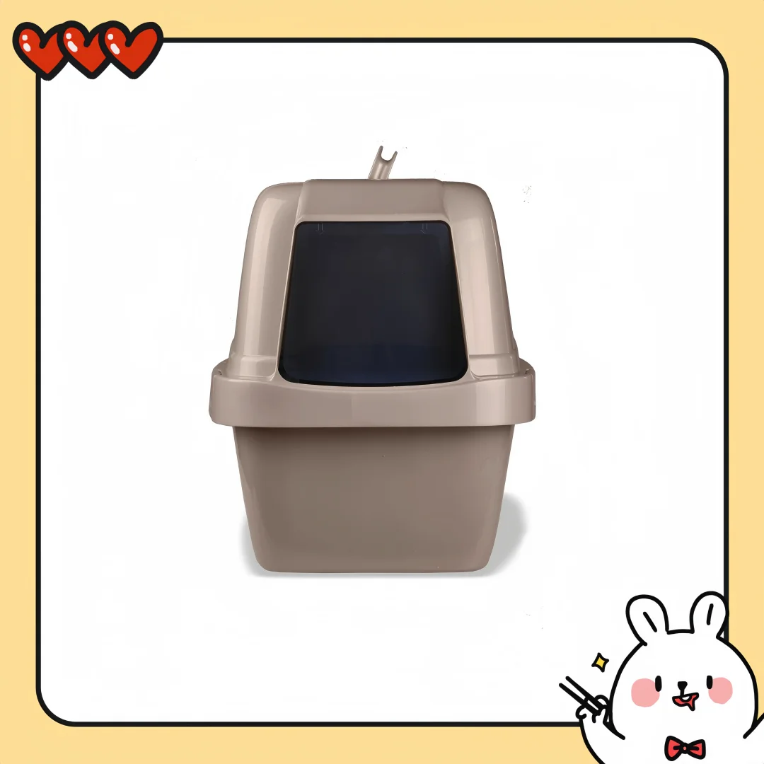 Caja de arena cerrada para tamizar gatos múltiples, control de olores y menos desorden con filtro de zeolita