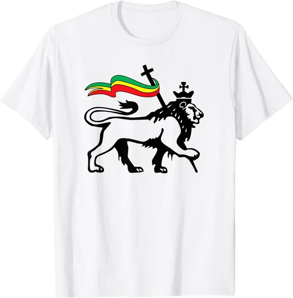 

Rasta Lion Of Judah Rastafarian Reggae Lion And Christian Shirt For Men Clothing Women Short Sleeve Tees