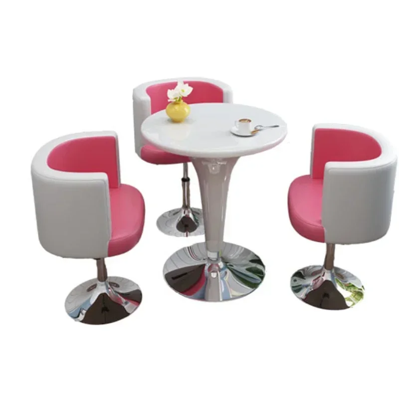 negotiation, lifting, rotating table and chair combination, milk tea shop, balcony, shop, reception