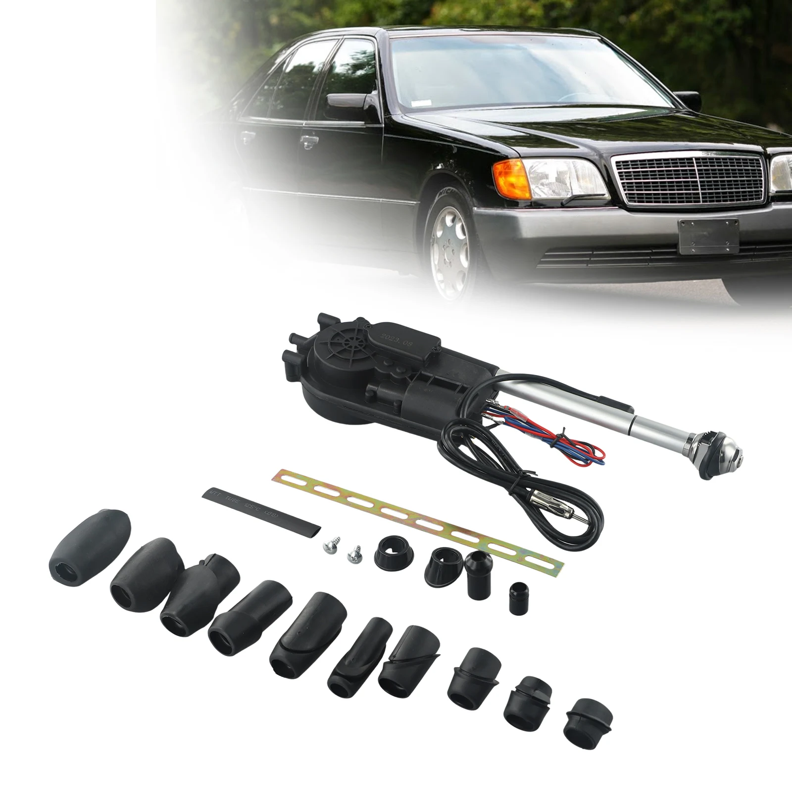 For Mercedes-Benz 120cm Auto Motor Power Antenna Kit 12V For Mercedes-Benz W140 W126 W124 W201 Car Parts & Accessories