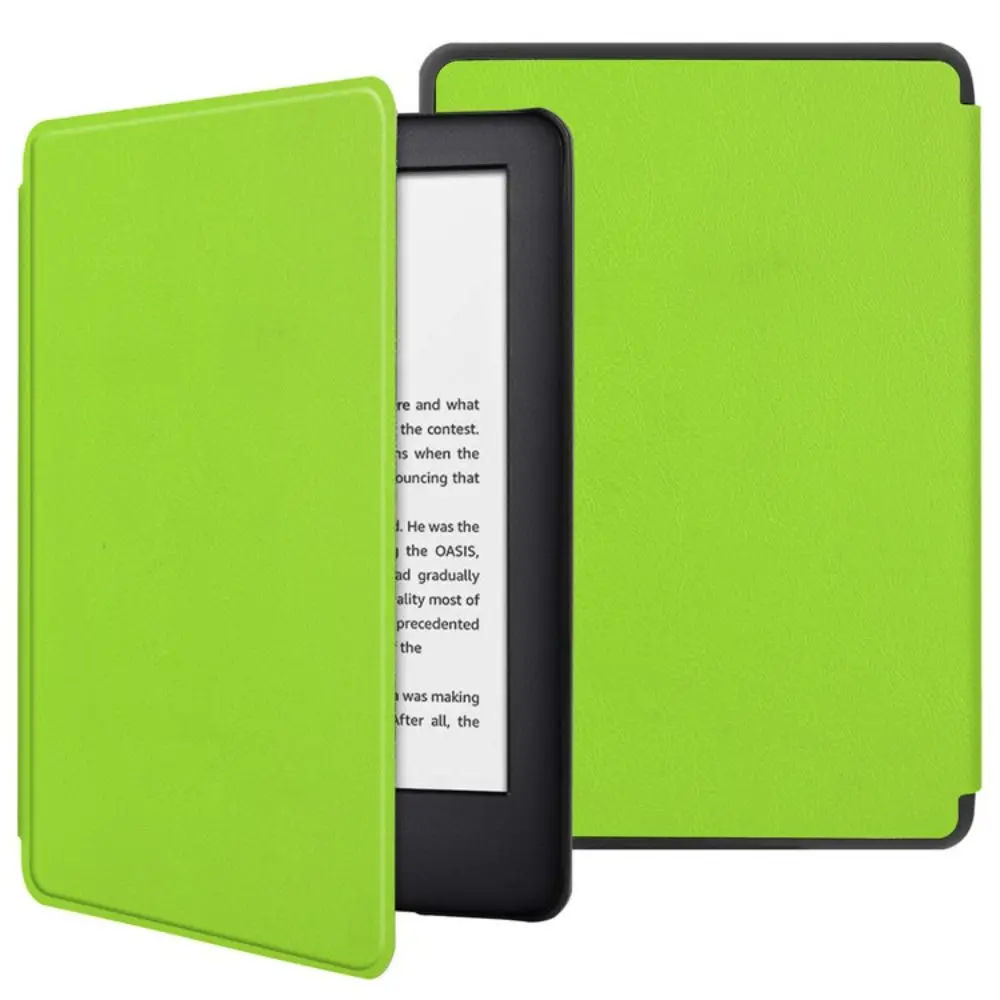 Premium 6 Inch E-Reader Case Shockproof Anti-fall Folio Cover Microfiber Lining Leather Protective Shell for Kindle Voyage