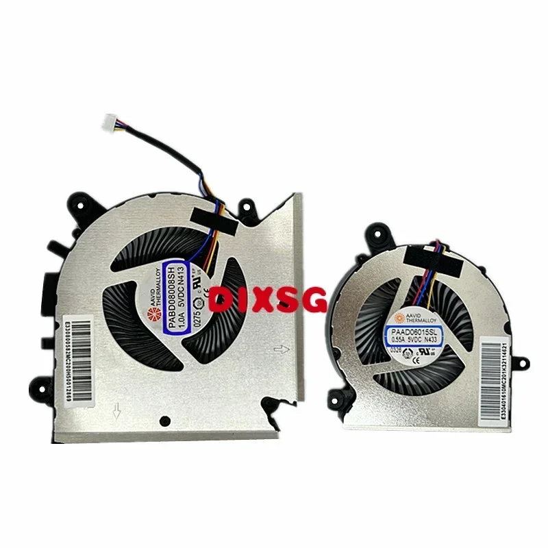 New For MSI GF63 GF65 GF65 Thin 10SD 10SDR 10SE 10SER 9SD 9SE 9SEX 9SEXR Cooling Fan PABD08008SH-N413 PAAD06015SL N433