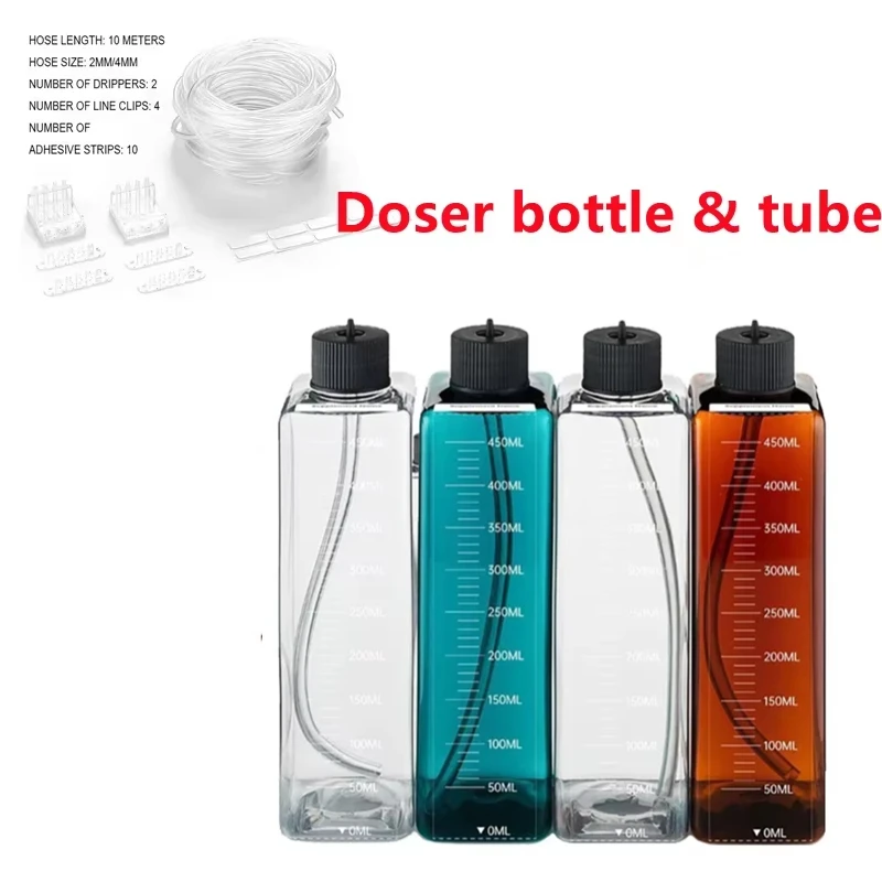 NONE Aquarium-Dosierpumpe, Flüssigkeitsbehälter, Dosierflasche, Bürette, Süßwasser, Meerwasser, Aquarien, passend für Titrationspumpe 4