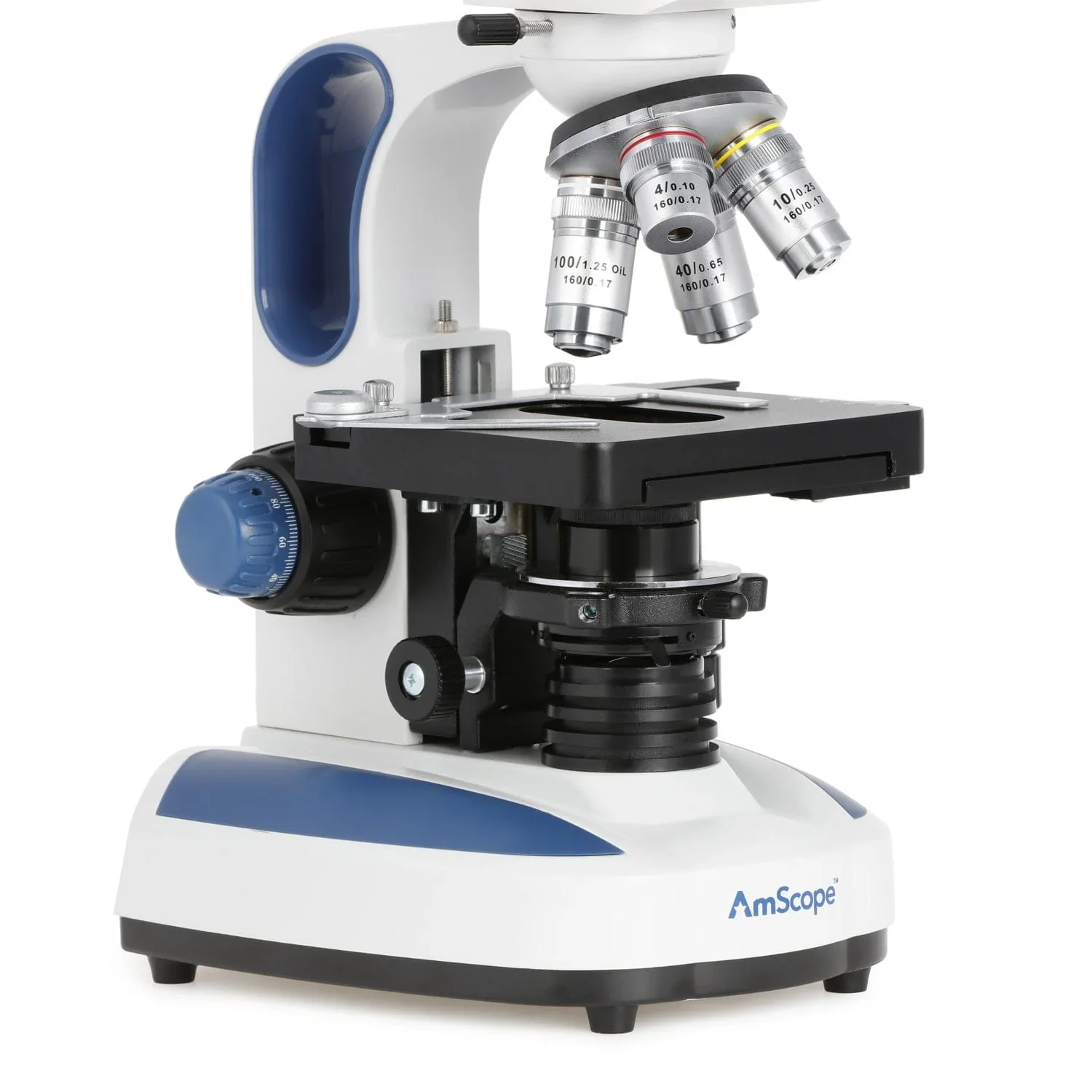 AmScope 40X-2500X Advanced Student and Professional Compound Microscope